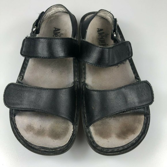 Alegria Womens Verona Ver-601 Black Sandals Size 8 - Picture 2 of 7